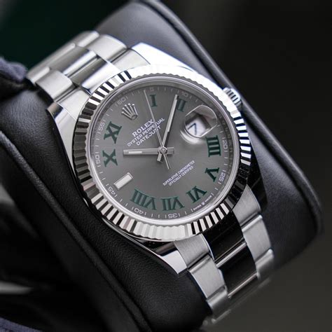 rolex datejust 41 used for sale|Rolex Datejust 41mm Wimbledon dial.